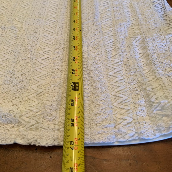 ** Route 66 White Lace Women’s 3/4 Sleeve Blouse L - Picture 9 of 13